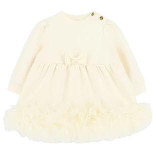 Angels Face Dawn Tulle Trim Baby Dress Vanilla - 86 (12-18, Ophalen of Verzenden, Nieuw