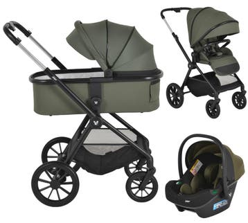 Cangaroo Joker Olive Green 3-in-1 Kinderwagen incl., Verzenden, Nieuw