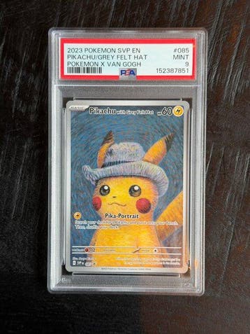 Pokémon - 1 Graded card - Pikachu 085 Full art, Foil, Promo, Nieuw