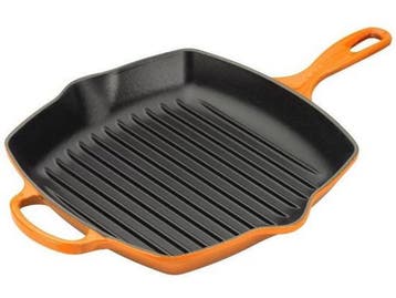 Le Creuset Grillpan Signature - Gietijzer - 26 x 26 cm -, Verzenden, Zo goed als nieuw