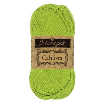 Scheepjes Cahlista 50g - 205 Kiwi - Haakgaren / Breigaren, Ophalen of Verzenden, Nieuw, Breien of Haken, Wol of Garen