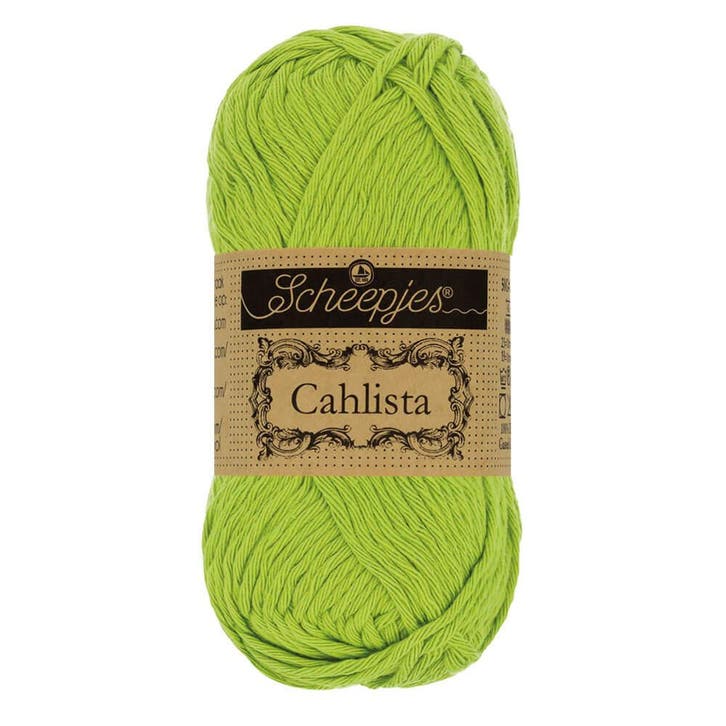 Scheepjes Cahlista 50g - 205 Kiwi - Haakgaren / Breigaren, Hobby en Vrije tijd, Breien en Haken, Breien of Haken, Nieuw, Wol of Garen