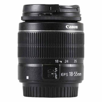 Canon EF-S 18-55mm f/3.5-5.6 III met garantie, Gebruikt, Canon, Ophalen of Verzenden, Standaardlens