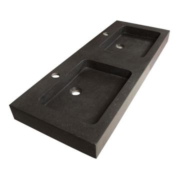 Brauer Lava Wastafel - 120 cm - met 2 Spoelbakken en 2, Ophalen of Verzenden, Nieuw