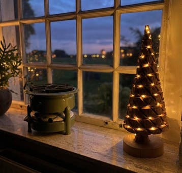 Houten kerstboompjes 40-50-60cm, Nieuw