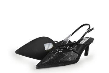 Steve Madden Slingbacks in maat 39 Zwart, Verzenden, Zwart, Steve Madden, Zo goed als nieuw