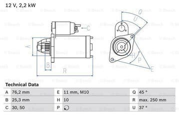 Startmotor / Starter AUDI A4 B6,B7,Avant (2.7 TDI,3.0 T..., Ophalen of Verzenden, Nieuw