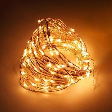 Kerst koperdraad LED verlichting - Geel - 5 meter - Op, Ophalen of Verzenden, Nieuw
