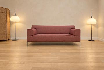 NIEUW Design on Stock Bloq 2,5-Zits Roze + GARANTIE, 75 tot 100 cm, Ophalen of Verzenden, Rechte bank, Stof