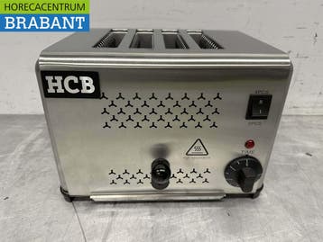 HCB RVS Toaster Broodrooster 4 sneden 230V Horeca, Ophalen of Verzenden, Nieuw in verpakking