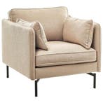 Polspotten Fauteuil Rust Beige - Ongebruikt, Zo goed als nieuw, 75 tot 100 cm, Stof, 75 tot 100 cm
