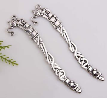 Metalen boekenlegger 81x16mm Theepot antiek zilverkleur, Ophalen of Verzenden, Nieuw, Overige typen