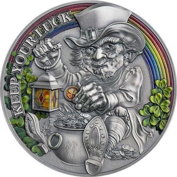 Kameroen. 2000 Francs 2022 Keep Your Luck 50 g Antique