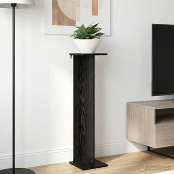 vidaXL Plantenstandaard 2 st Zwart eiken 25 x 25,5 x 100,5, Verzenden, Nieuw