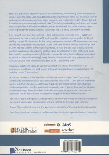 Lean IT Partnering 9789401800235 Vincent Blijleven, Verzenden, Gelezen, Vincent Blijleven