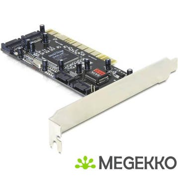 Delock 70154 PCI-kaart > 4 x interne SATA met RAID, Computers en Software, Verzenden, Nieuw, DeLock