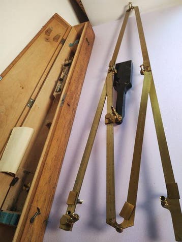 Meetinstrumenten - Verguld messing, Graniet - 1850-1900 -, Antiek en Kunst