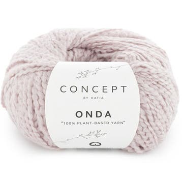 Katia Concept Onda - 82 Pastelroze - Katoen met Bouclé-eff, Hobby en Vrije tijd, Breien en Haken, Ophalen of Verzenden, Nieuw