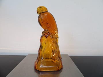 Val Saint Lambert - Charles Graffart - Beeldje, Papagaai -, Antiek en Kunst