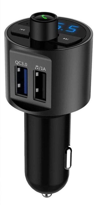 DrPhone BC4 FM Transmitter - Dual USB - Bluetooth 5.0 - Hand, Auto diversen, Carkits, Verzenden