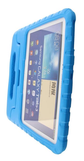 Kinder hoesje Samsung Galaxy Tab 3 10.1/Tab 4 10.1 blauw, Verzenden, Nieuw