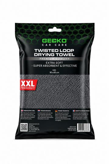 Gecko twisted loop drooghanddoek (90x60cm), Ophalen of Verzenden