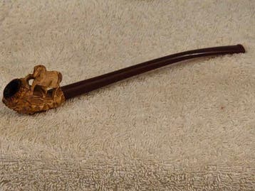 Wien - Pferd - Meerschuim pijp - Meerschaum-Bernstein