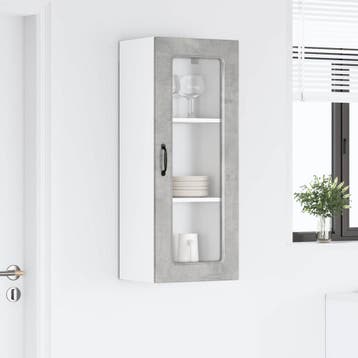 vidaXL Vaatwasserpaneel Kalmar Beton Grijs 40 x 31 x 100 cm, Huis en Inrichting, Verzenden, Nieuw, Grijs