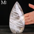 Gestreepte natuurlijke kwartsvlam - Helder bandvormig kwarts
