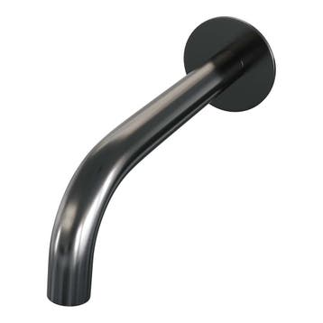 Brauer Gebogen Uitloop - met Rozet - Gunmetal Geborsteld Pvd, Ophalen of Verzenden, Nieuw