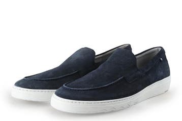 Floris van Bommel Instappers in maat 44½ Blauw, Kleding | Heren, Schoenen, Overige typen, Floris van Bommel, Zo goed als nieuw
