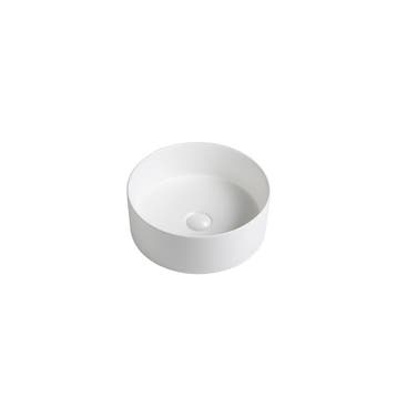 Waskom Valentina 35x35x14cm mat wit inclusief afvoerplug, Verzenden, Nieuw