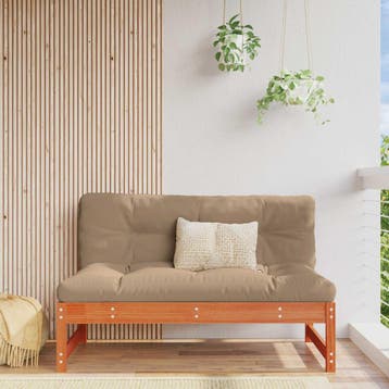 vidaXL Tuin Midden Sofa Massief grenenhout Wasbruin 120 x 84, Verzenden, Nieuw