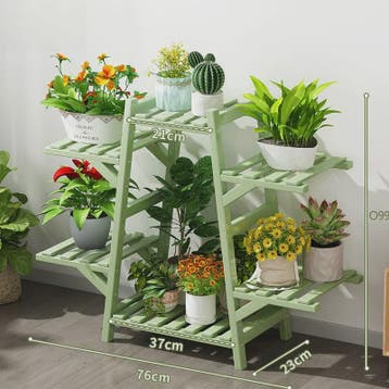 Houten Bloemenstandaard Multi-laags Balkon Plantenrek Woonka, Huis en Inrichting, Kasten | Wandmeubels, Verzenden, Nieuw