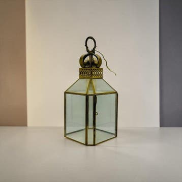 Lantaarn plafondlamp - Messing - Ocho Cristaleras