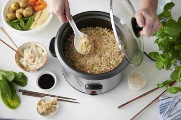 Rijstkoker - 1,8L - RVS - Russell Hobbs 19750-56 •, Witgoed en Apparatuur, Rijstkokers, Verzenden, Zo goed als nieuw