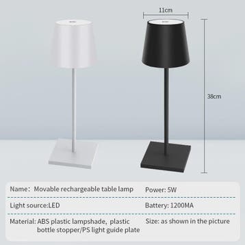 Oplaadbare LED Tafellamp met Touch Dimmer - Sfeervolle Verli, Verzenden, Nieuw