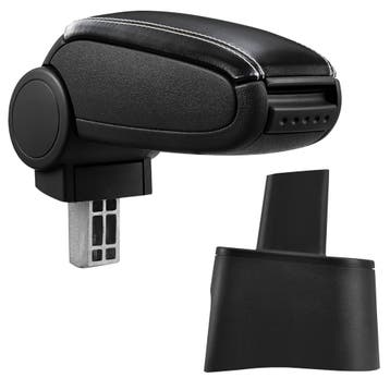 Armsteun Seat Ibiza 6L 2002-2008 zwart met wit stiksel, Verzenden, Nieuw