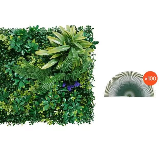 Set van 12 3D Kunsthaag Panelen – Buxus Groene Privacywand, Huis en Inrichting, Woonaccessoires | Wanddecoraties, Nieuw, Verzenden