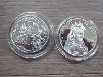 Oostenrijk. 1.5, 12.5 Euro 1998/2015, 2 x Coins (Zonder