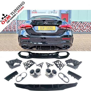 A45 S AMG Look Diffuser W177 | Mercedes-Benz A-Class SEDAN, Mercedes-Benz, Nieuw, Ophalen of Verzenden, Achter