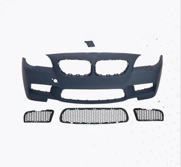 BMW F10 F11 M5 Look Voorbumper – PDC + Koplampsproeiers, Nieuw, Voor, BMW, Bumper