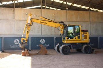 Veiling: Wielgraafmachine Komatsu PW148 Diesel 90kW 2014, Ophalen, Graafmachine