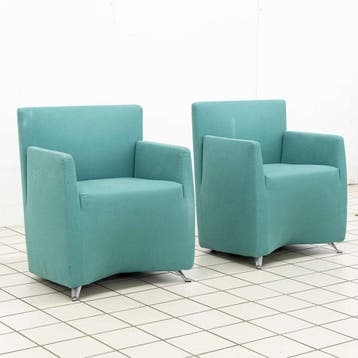 2 Baleri Italia Capri Jolly fauteuils Hannes Wettstein, Ophalen, Gebruikt