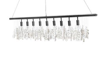 Hanglamp DIAMONDS 120cm 9 vlammen zilver - 124, Ophalen of Verzenden, Nieuw