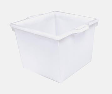 Cementkuip 40 liter vierkant wit, Nieuw
