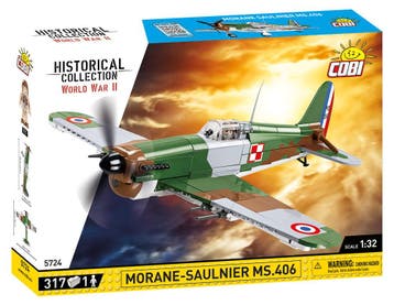 Cobi WW2 5724 - Morane Saulnier MS.406 (Leger bouwsets), Verzenden, Nieuw