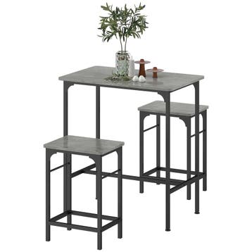 TRUUSK Bartafel Set met Barstoelen - Eettafel met 2 Stoelen, Verzenden, Nieuw