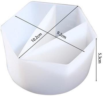 Siliconencup epoxy mengen 3 vaks per stuk voor resin, zeep, Ophalen of Verzenden, Nieuw