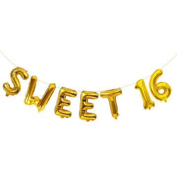 Sjerp Sweet 16 Birthday Princess, Verzenden, Nieuw, Versiering, Verjaardag